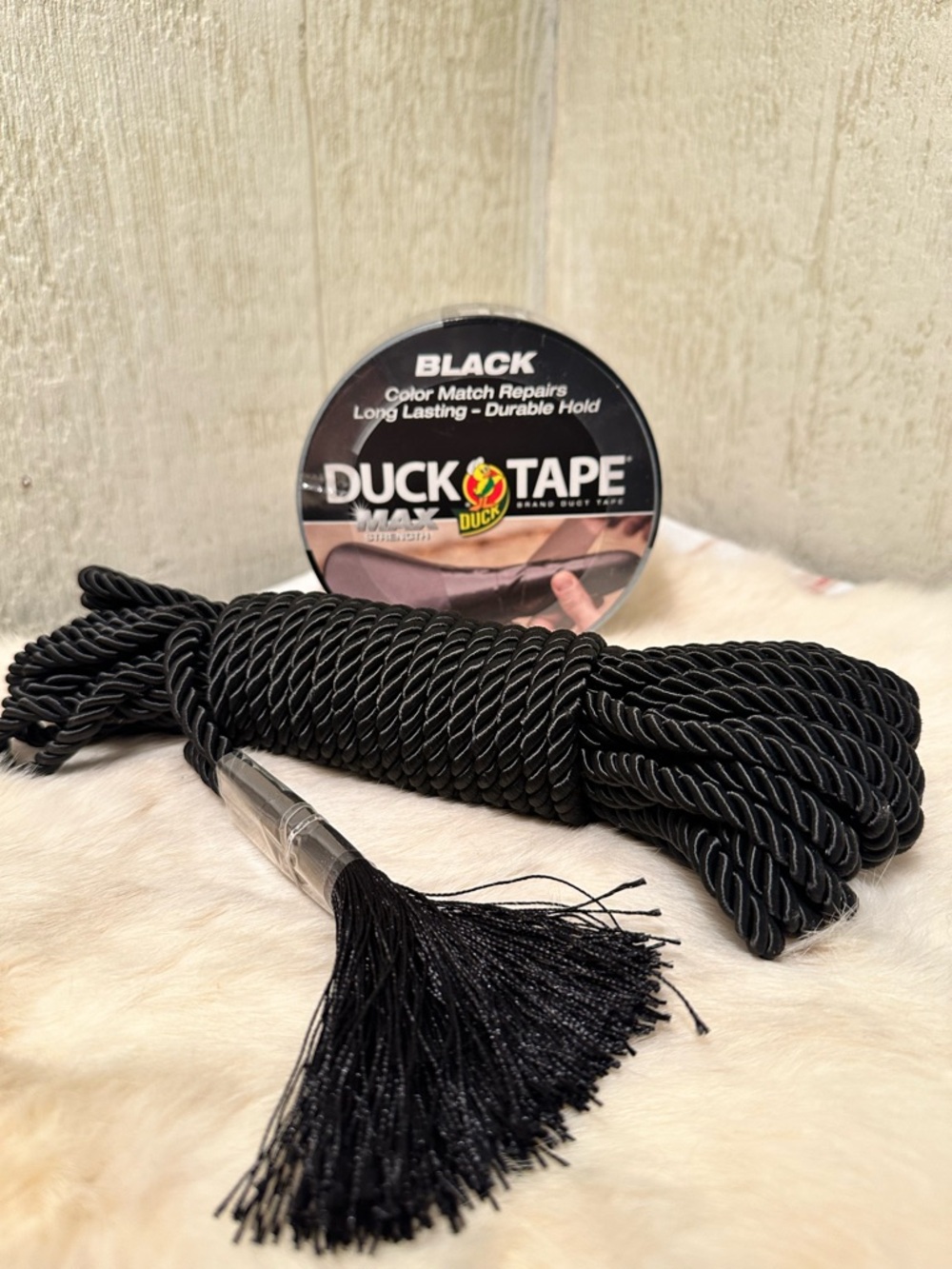 🔥Black Decorative Rope and Tape Set - All Tied Up